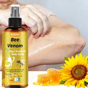 Rozino7 Bee Venom Body Shaping Spray 100ML, Body Care, Full-Body Firming, Smooth, Gentle Non-Irritating, Portable Packaging