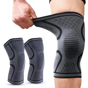 2 Pack Knee Brace for Women Man, Knee Compression Sleeve for Knee Pain, Knee Braces for Arthritis Pain and Support, Knee Pain Relief for Running Exercise Fitness (Black, Large)