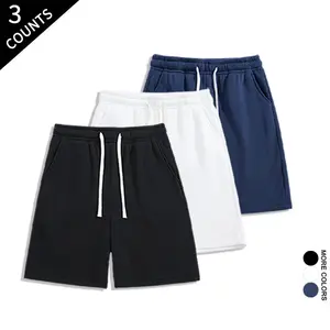 3-pack two-tone casual shorts, soft drawstring athletic shorts that create bold, gender-neutral style outdoorfun