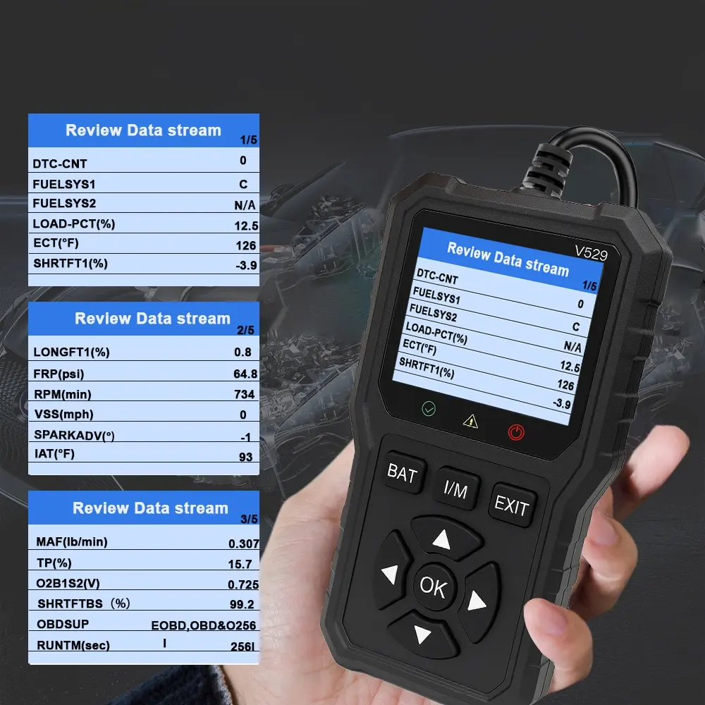 Precision Reading Durable Material Obd2 Vehicle Diagnostic Tool Car Engine Fault Code Reader Diagnostic Scanner Clear Error Codes, Reliable Automotive Tool