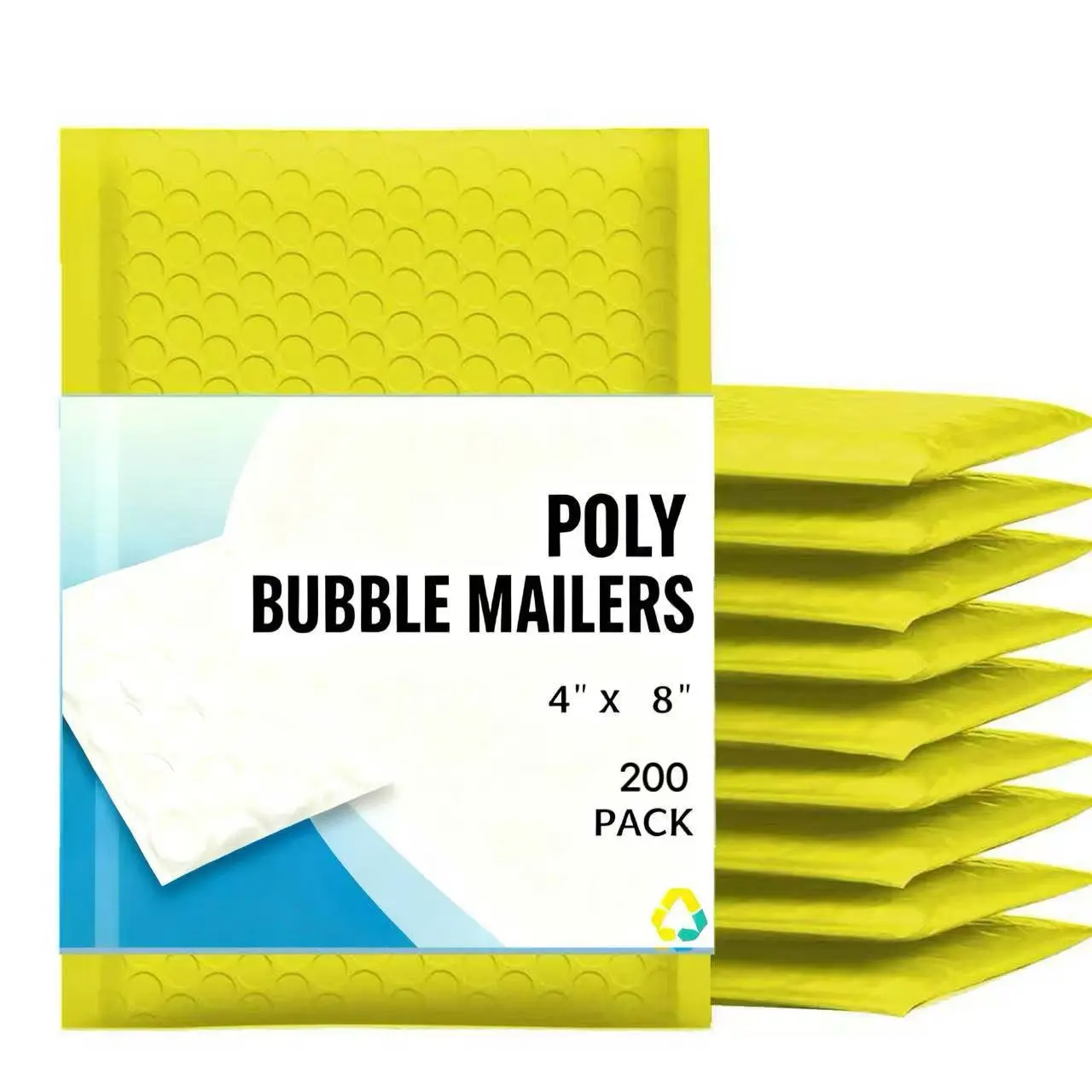 # 000 4x8 (4x7) Bubble Envelopes With Sealing Strips In Yellow 200 PCS