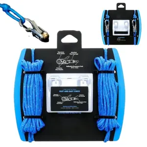 6-piece heavy-duty metal umbrella rope adjuster and tension adjustment tool (including roller tensioner, hook carabiner) suitable for adjustable strap system for camping tarpaulin, ground anchor rope, marine equipment, and outdoor equipment