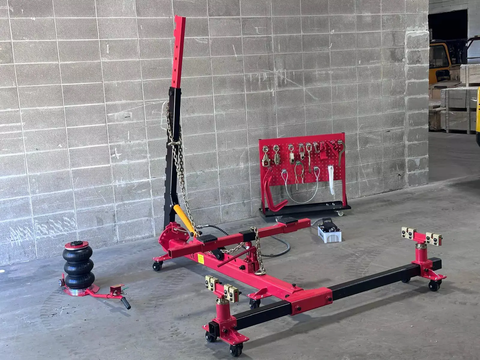 NEW Portable Auto Body Frame Machine Puller 10,000 PSI Foot Pump