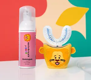 Autobrush Sonic Pro Kids | ADA-Accepted U-Shape Electric Toothbrush | Full-Mouth Clean in 30 Sec | Music + LED Lights | 3 Cleaning Modes | Pick Your Character