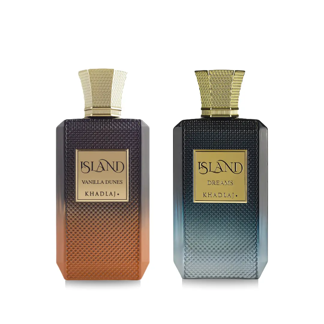 Khadlaj 2 Piece Bundle Set (Khadlaj Island Vanilla Dunes & Khadlaj Island Dreams Extrait de Parfum Spray, 3.4 Ounce)
