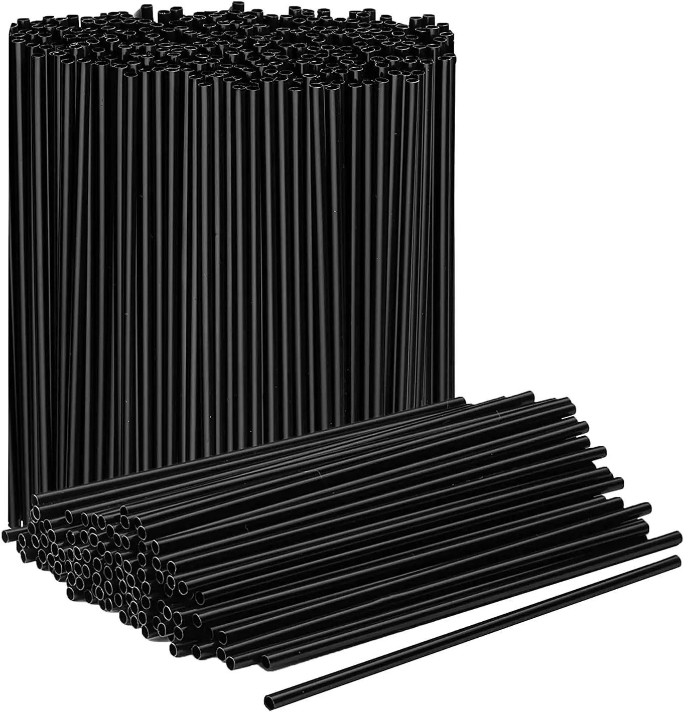 Plastic Coffee Stirrers, 2000ct, 5" - Plastic Straws, Drinks and Coffee Stir Sticks,  Swizzle Sticks, Disposable Stir Stick, Drinking Straws for  (Black)