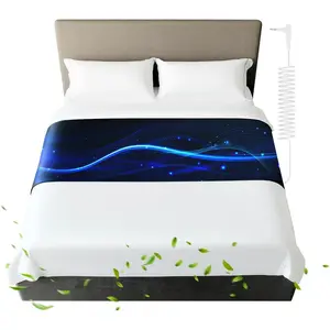 Grounding Mat for Bed Queen Size 27"*60", Anti-Slip PU Grounding Mattress Pad with Rod, Bed Grounding Pad for Sleep & Daily