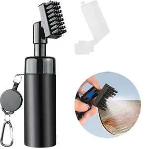 Golf Club Cleaner Brush with Water Spray Bottle, 2 in 1 Golf Water Brush, 1 Count Portable Golf Club Cleaning Tool, Professional Golf Accessories for Home & Outdoor