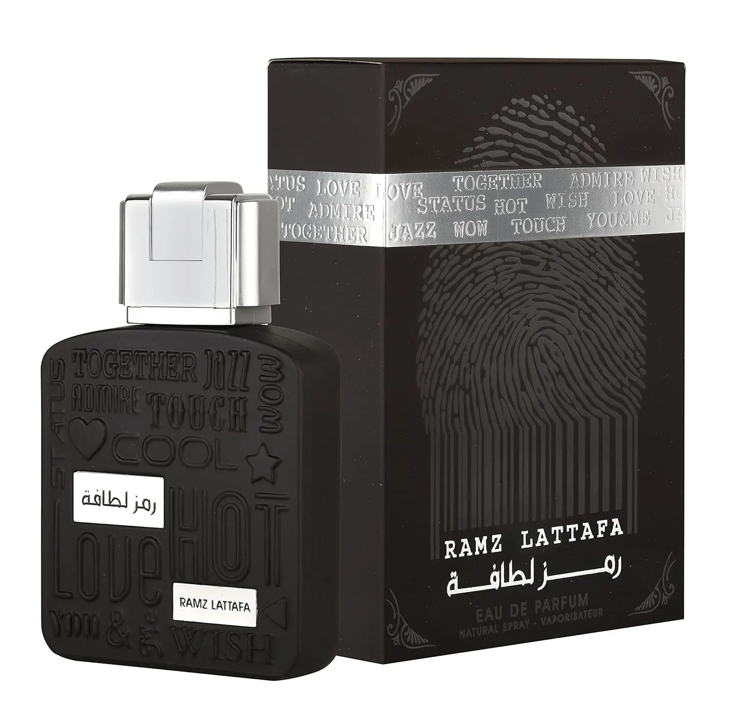 Lattafa Ramz Silver Eau de Parfum, 3.4 fl oz Unisex Fragrance for Adults with Notes of Pear, Amber, and a Spicy Cardamom Base, Fragrances, Fragrance Perfume Scent