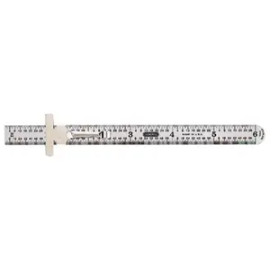 212 MAIN 6' Flexible Precision Rule, Stainless Steel, 5R Precision Scale, Inch Graduations