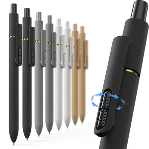 Hiacry 8 Pcs Gel Pens - 0.7mm Fine Point Smooth Writing Black Ink, Quick-Dry Long Lasting Fidge Pens, School & Office Supplies for Men Women