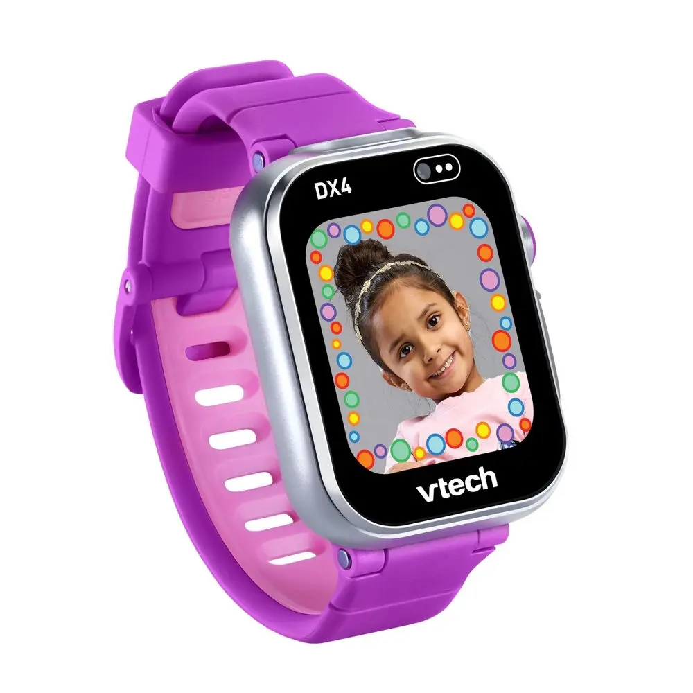 VTech KidiZoom Purple Smartwatch DX4 - Sensory Development / Games / Activities, Clock, Wearable