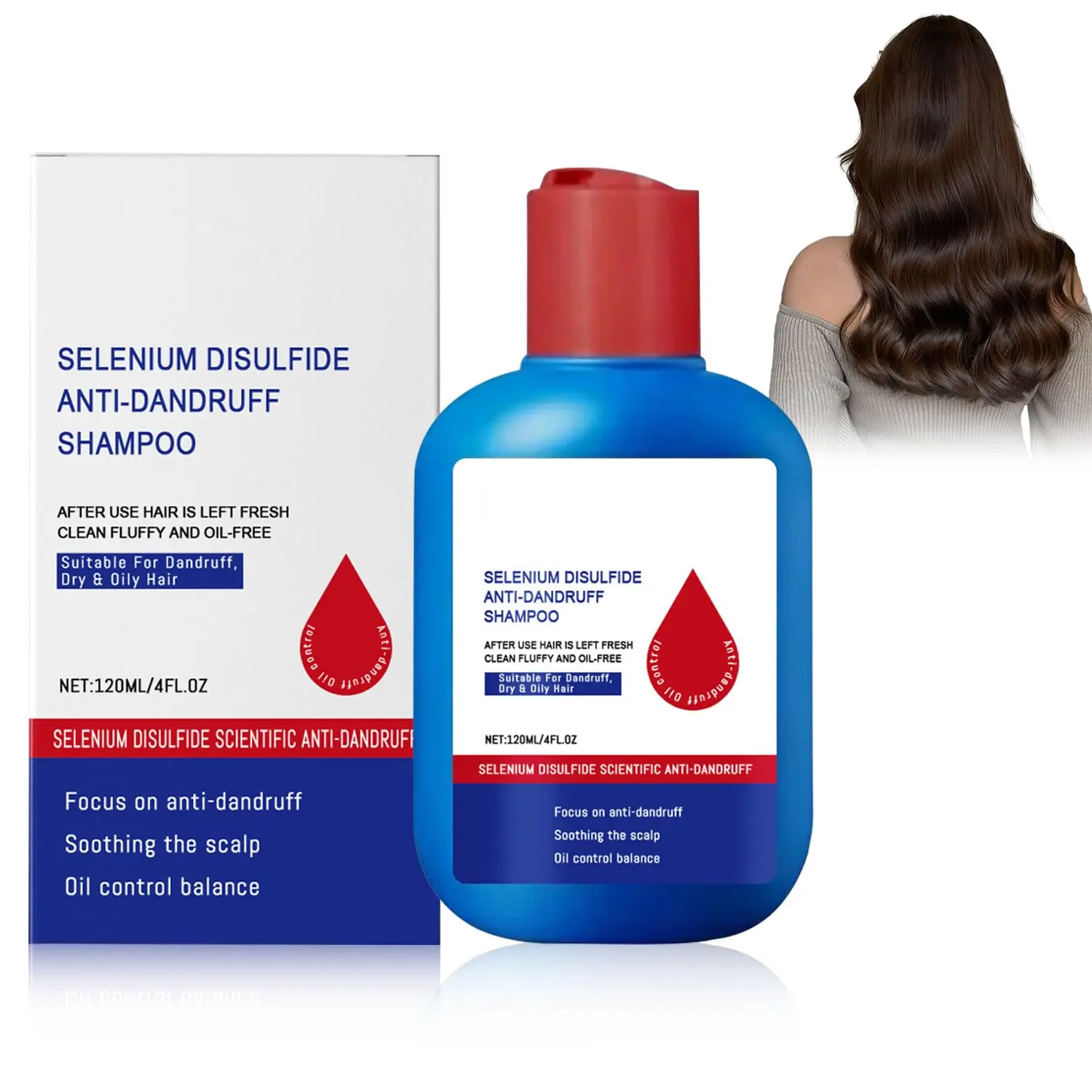 Shampoo Anti, Dandruff Hair Care Shampoo - Oil Control Refreshing Cleansing,for Men and Women (120ML) folliculitis