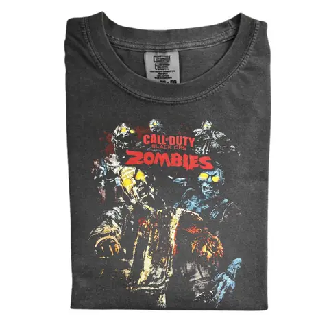 The Vintage 2011 Call of Duty Zombies Comfort Color T-shirt, Horror Game T-shirt, Gift for Men, Gift for Women, Crew Neck T-shirt, Trending T-shirt