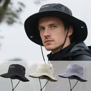 Outdoor Breathable Summer Fisherman Hat, Sun Bucket Hat, Adjustable Bucket Hat, Unisex Camping Hiking Sun Protection Cap, Quick Dry Fishing Western Hat, UV Protection, Quick Drying Hat