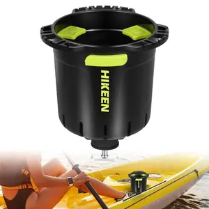 Kayak Cup Holder with Rubber Tab Tackle Storage, Multi-Functional Cup Holder for Kayak Water Bottle Holder, Drinks Holder, Fishing Tool, Lures Storage, Kayak Track Mount Install Drinkware Tumbler fishing equipment Mug fishing equipment