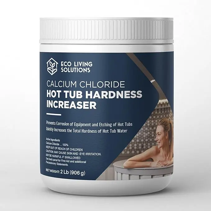 Eco Living Solutions Calcium Chloride Hot Tub Hardness Increaser | Spa Calcium Hardness Increaser | Works for Spa & Hot Tub (2, Pounds)