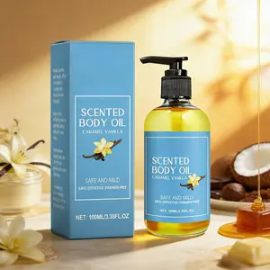 Vanilla Caramel Body Oil Hydrating Moisturizing Nourishing Skin Care Massage Oil Dry Skin Repair Glow Women Daily Use Travel Size