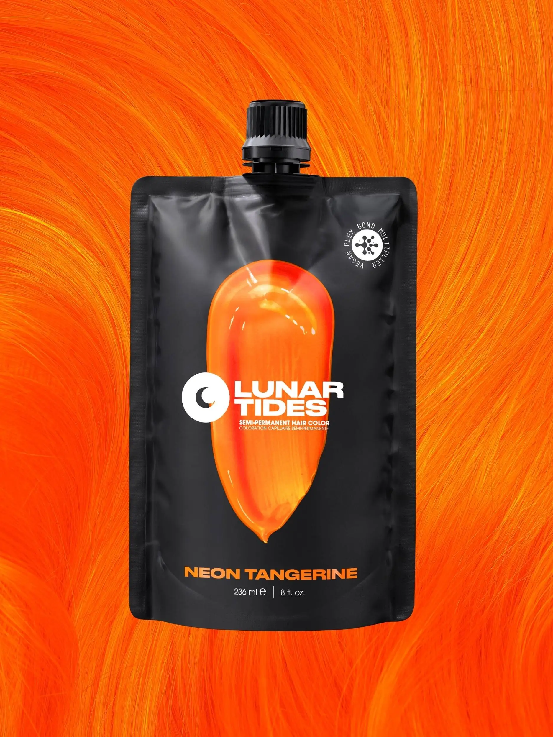 Lunar Tides UV Orange Hair Color Semi-permanent - Neon Tangerine