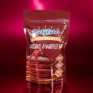 Vicky Cakes Red Velvet Pancake Mix - Dairy-Free, Light & Fluffy, No Artificial Ingredients