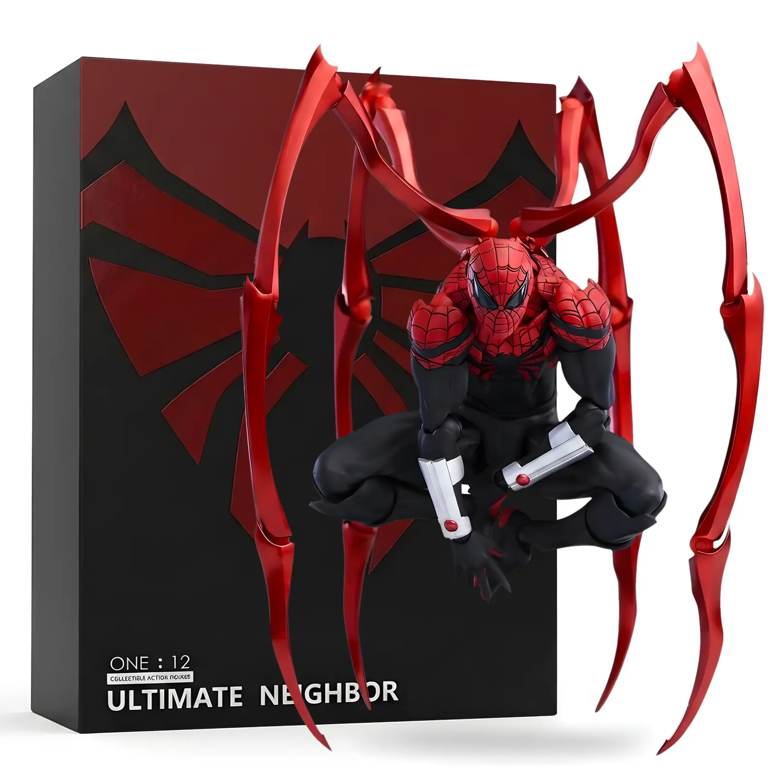 Superior Spider-Man 6.3-Inch Adult Collectible Action Figure, Highly Articulated with Mechanical Back Arms, Not Intended for Children