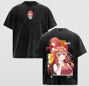 Itsuki Nakano | The Quintessential Quintuplets Washed Tee Streetwear Tee Hoodie “Guiding Flame — A Heart Who Seeks Truth In Love” — For Anime Fans, For Drops That Radiate Pure Conviction