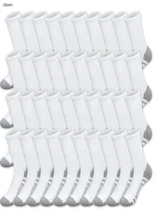 Men's Stripes Print Crew Socks, Socks for Men, Casual Comfortable Breathable Soft Socks for Daily Wear, Minimalist Men's Socks for All Seasons