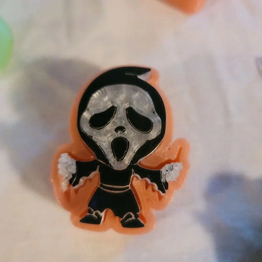 Light-Up Fidget Clicker Keychain - Glow in the Dark - Halloween Edition - 3D Printed