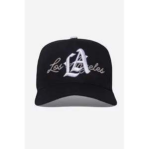 LA Logo A-Frame Snapback | Black