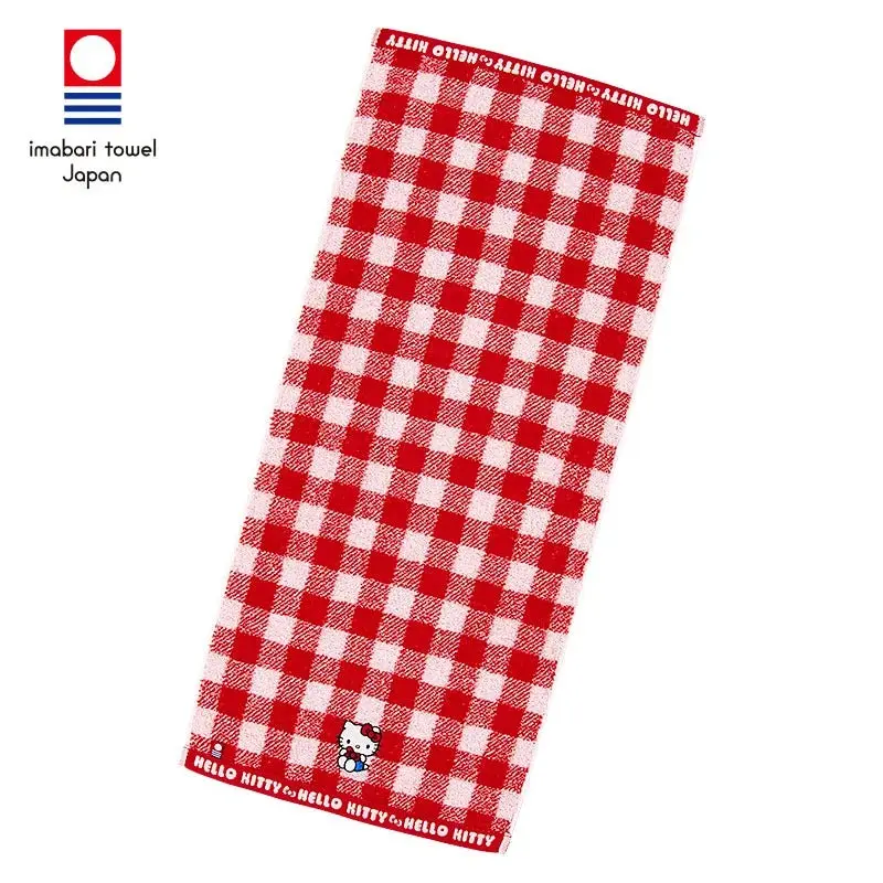 Hello Kitty Gingham Imabari Hand Towel Hello Kitty Gingham Imabari Hand Towel