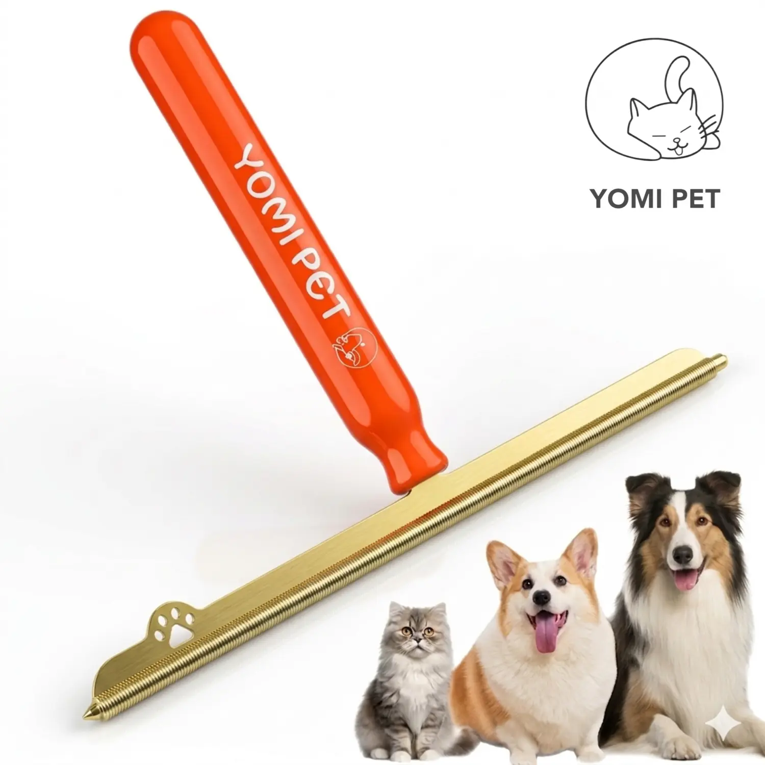 YOMI PET Car Mat Pet Hair Remover Brush Reusable Dog Cat Hair Cleaner Efficient Carpet Tool for Rugs and Mats