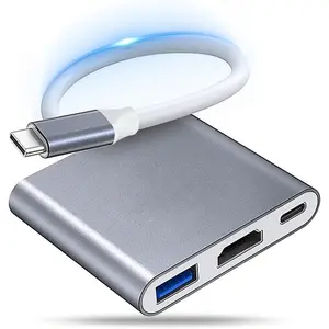 USB C to HDMI Multiport Adapter,iPhone 15 HDMI Adapter for TV,Type-C to Digital AV Adapter 4K Screen Connector for iPhone 15 16, iPad MacBook Pro, Galaxy S23, Dell XPS, Pixelbook, Microsoft and More