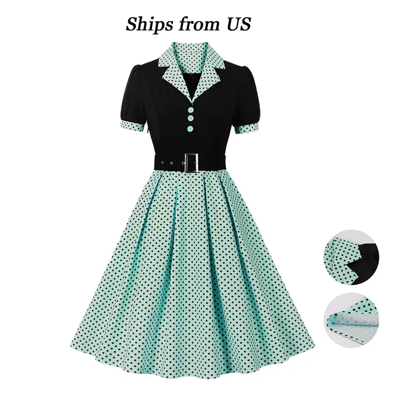 green dress with polka dots - TikTok Shop