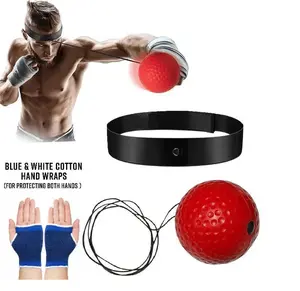 Boxing Reflex Ball Set with Adjustable Headband & Gloves – Speed, Agility & Reaction Training for Kids and Adults, Improve Hand-Eye Coordination, Great Holiday Gift