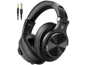 OneOdio A70 Bluetooth Over Ear Headphones, Wireless Headphones with 72H Playtime, Hi-Res, Built-in Mic, 3.5mm/6.35mm Wired Audio Jack for Studio Monitor & Mixing DJ Guitar AMP, Computer PC Gaming