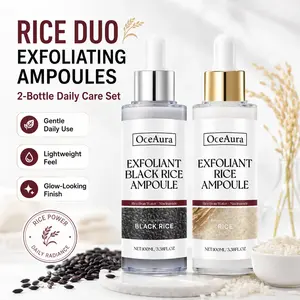 Peel Shot Glow Rice Ampoule Duo | Salicylic Acid Serum, Gentle Exfoliating Brightening Treatment, Pore Refining Hydrating Ampoules for Sensitive Skin, Even Tone