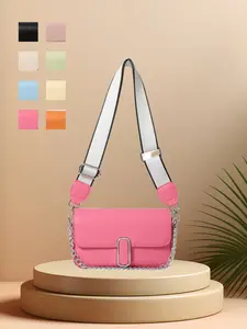 Elegant PU Leather Crossbody Shoulder Bag, Lightweight Solid Color Square Design, Versatile Daily Commuting Accessory, Chic Women's Fashion