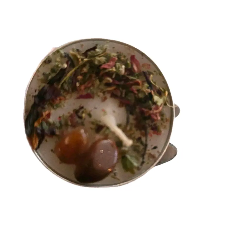 HOT GIRL SHIT Handcrafted Intention Tea Lights | Glamour Spell Candles for Confidence, Attraction & Main Character Energy | Dressed Ritual Candles with Herbs & Crystals