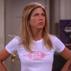 Save the Drama for Your Mama Baby Tee, Rachel Green Women's Y2K T-Shirts, Trendy Graphic Tee