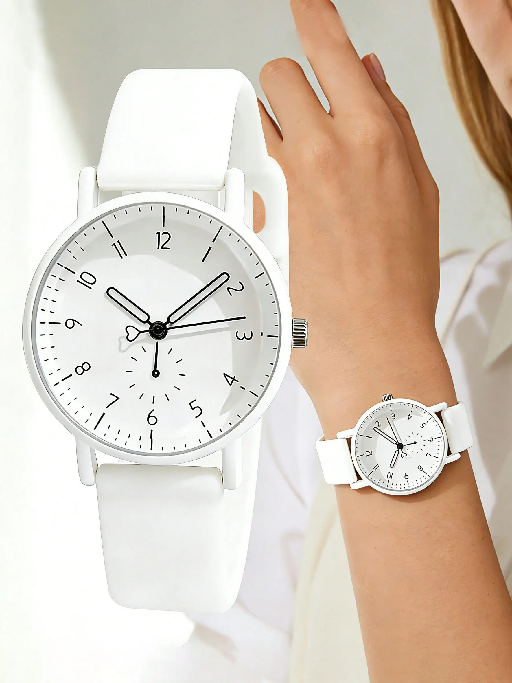 Simple Silicone Strap Women's Watch, Student Quartz Wristwatch, Minimalist, Comfortable Soft Band, Hypoallergenic, Casual Analog Watch, Modern Watches, Casual Fashion Wristwatch