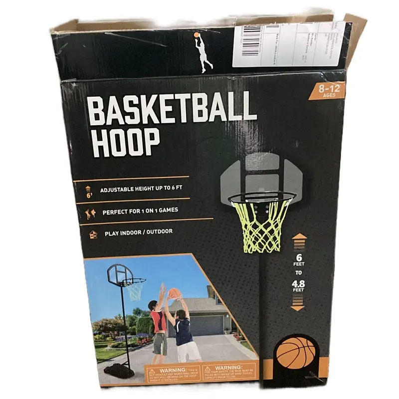 ZENY 5.5-6.8ft Height Adjustable Basketball Hoop for Kids W/Wheels