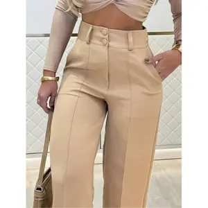 Trending High Waisted Wide Leg Pants |   Buttery Soft Tummy Control Trousers |   Versatile Work & Casual Wear (Multiple Colors)