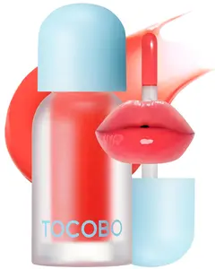 TOCOBO Juicy Berry Plumping Lip Oil Coral Soda – Vegan Hydrating Gloss with Plant Oils for All Skin Tones