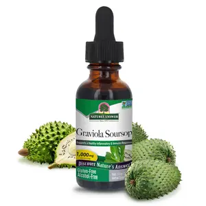 Nature's Answer Graviola Soursop Alcohol-Free Extract 1 Ounce | Immune Support | Non-GMO | Gluten-Free | 1000mg per Serving - Detox Cortisol Bundle