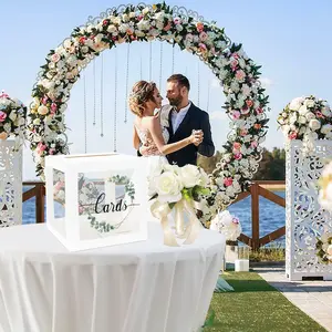 Wedding Money Box Card Holder, Transparent Gift Card Box for Wedding Reception Decoration Storage Gift Box, Gift Box Design