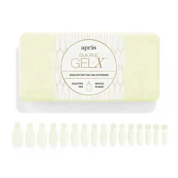 Aprés Bare Gel-X® Sculpted Box of Tips (16 sizes, 280pcs)