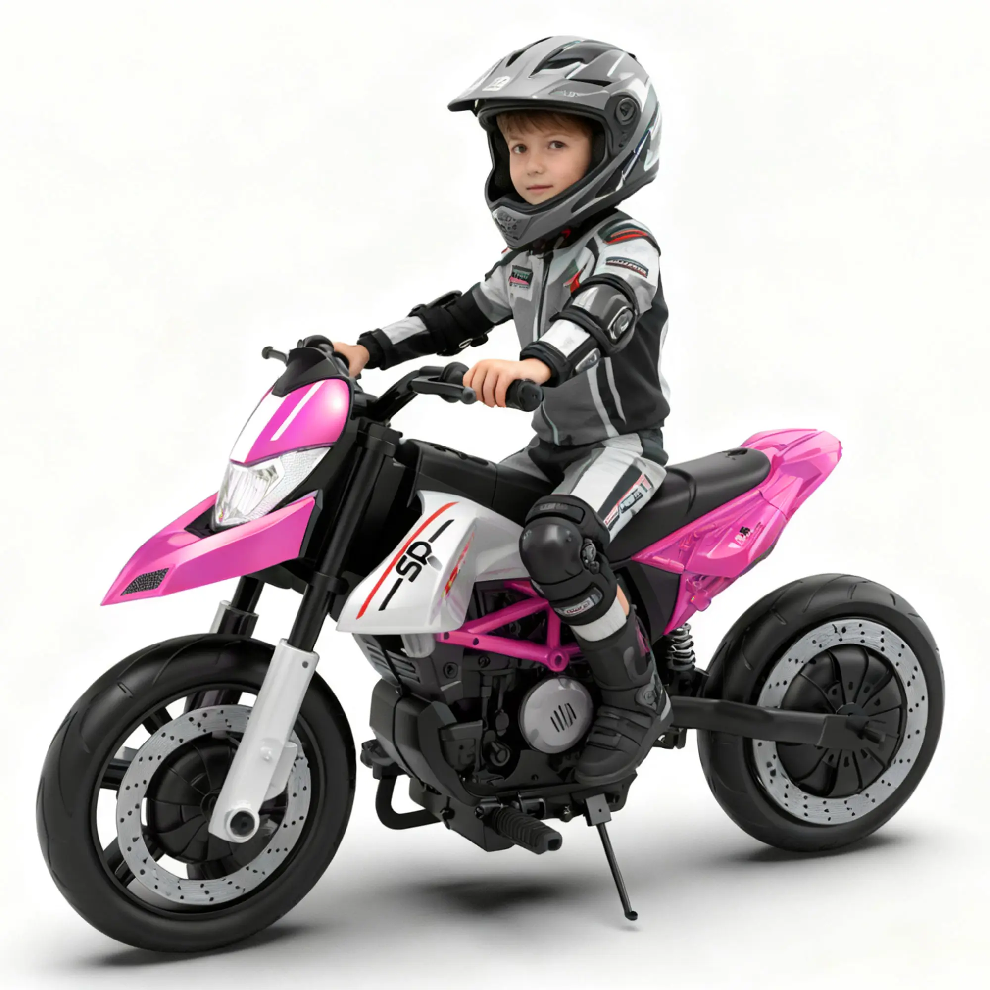 24V 9AH 200W Unisex Kids Electric Ride-On Motorbike Toy, 9 mph Speed, 110lb Max Load, EVA Tires, LED Lights, Power Display, Flexible Speed, Built-In Bluetooth Audio, Volume Adjustment, Polypropylene Build, 6-12 Yrs Target, Kids Gifts Option