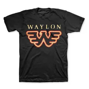 Waylon Jennings Wings W Logo T-Shirt