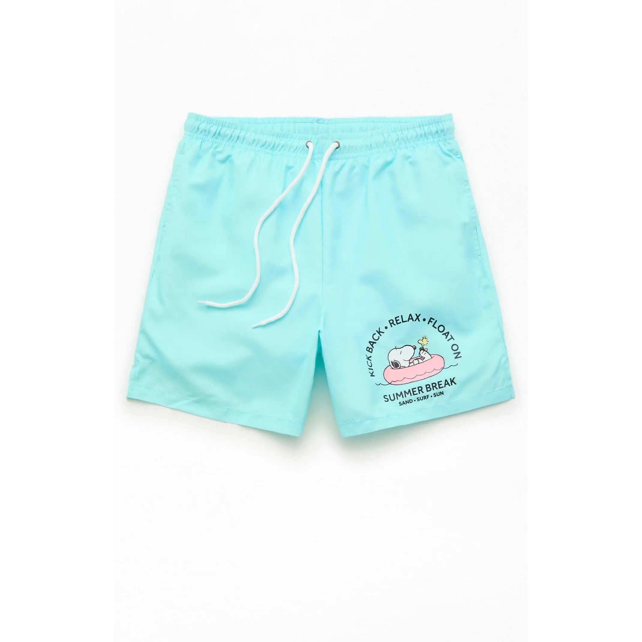 PacSun Men's Snoopy Summer Break 6" Swim Trunks