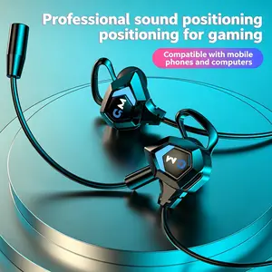 Gaming Earbuds with Mic, Sound Positioning 3D Surround Heavy Bass, 3.5mm L-Type Plug, Universal for Android, Laptop, PC, Fits ASUS ROG9/8/7/6, RedMagic11/10 Pro, Samsung, Lenovo, POCO, Redmi, Sony, Supports PUBG Mobile, Free Fire, COD Mobile, FPS Games
